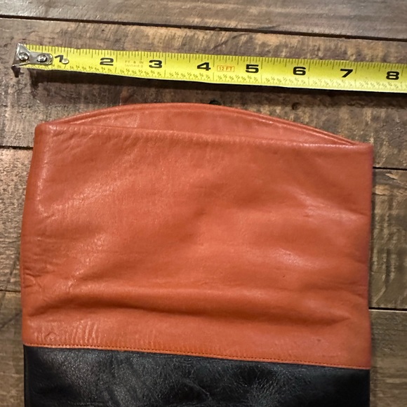 Vintage Hippopotamus Two Toned Leather Riding Boots Size 8.5 Made in Brazil - Picture 4 of 7